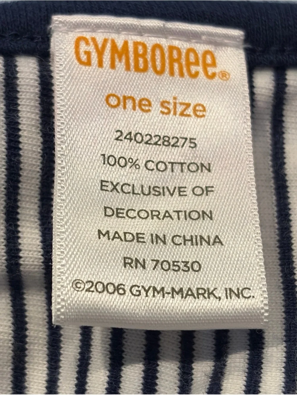 Gymboree Sailboat Cote d’Azur Baby Blanket 2006 Reversible Striped Nautical EUC